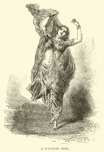 Une danseuse nautch - English School