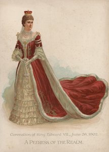 Une pairesse du royaume (chromolithographie)