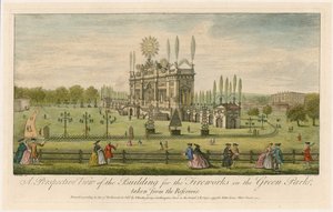 Vue en perspective du bâtiment pour les feux d