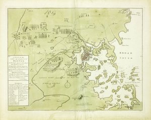 Plan de la ville et du port de Boston et des environs - English School