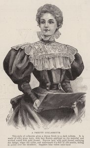 Une jolie collerette (gravure)