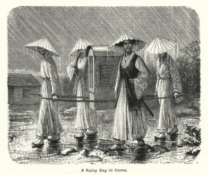 Un jour de pluie en Corée
