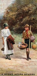Un scout aide les autres, 1929