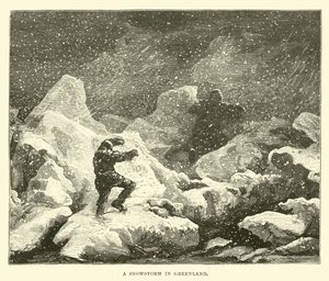 Tempête de neige au Groenland - English School