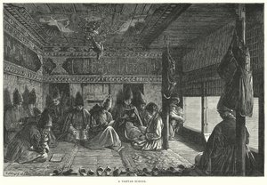 Une école tartare (gravure)