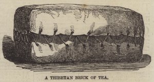 Une brique de thé tibétaine