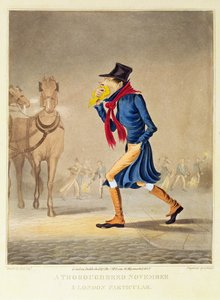 A Thoroughbred November and London Particular, pub. par T. McLean, 1827 - English School