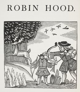Un véritable conte de Robin des Bois, illustration de Chap-books du XVIIIe siècle par John Ashton, pub. 1882