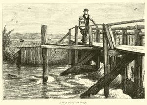 Un déversoir, avec pont fixe - English School