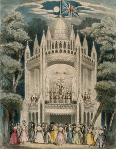 Une danse aux jardins de Vauxhall, Londres