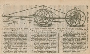 Description, avec la forme, du carrosse à quatre roues