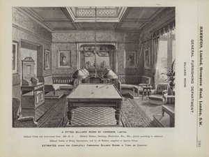 Une salle de billard aménagée par Harrods - English School