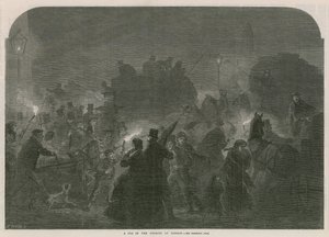 Un brouillard dans les rues de Londres