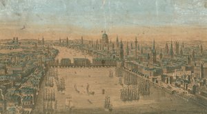 Vue générale des embarcations à voile sur les eaux de la Tamise