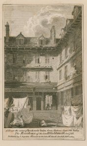 Une maison au coin de Breakneck Stairs, Green Harbour Court, Old Bailey, Londres - English School