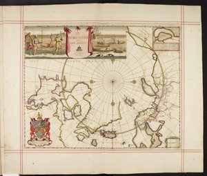 Carte du pôle Nord et des régions adjacentes, de 