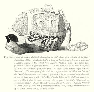 Un memento mori, ou horloge à tête de mort, en argent massif, récemment exposé à l