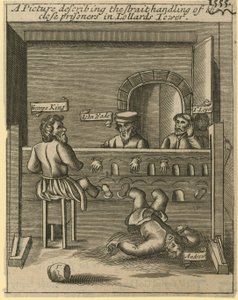 Une image décrivant le traitement strict des prisonniers dans la tour des Lollards - English School