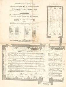 Représentation des tables au Guildhall, Londres, le 8 décembre 1852 - English School