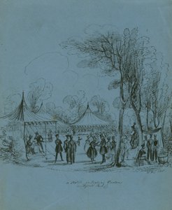 Un croquis dans les jardins de Jenkins, Regents Park, Londres - English School