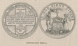 Une médaille de tempérance - English School