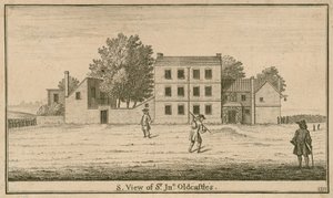 Vue de la taverne et du jardin de Sir John Oldcastle, à Cold Bath Fields - English School
