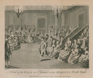 Vue du bal au palais de St James