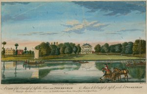 Vue de la maison de la comtesse de Suffolk près de Twickenham - English School