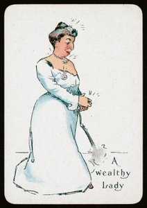 Une dame riche (lithographie en couleur) - English School
