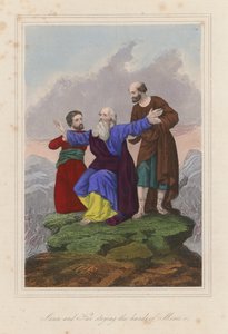 Aaron et Hur soutenant les mains de Moïse - English School
