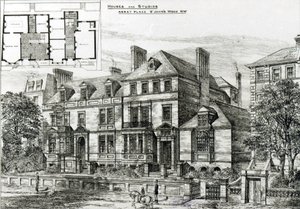 Abbey Place, St. Johns Wood, de The Building News, 18 janvier 1878 - English School