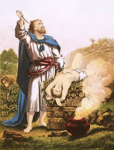 Abraham offrant Isaac - English School