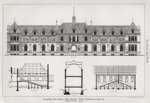 Bâtiments académiques, Nottingham, troisième design primé - English School