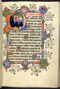 Vigiles des morts (Office des morts), avec quadrata gothique, des Heures et Psautier de Bedford