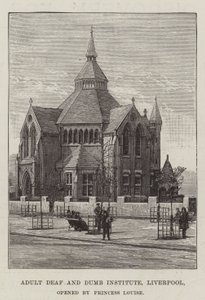 Institut pour adultes sourds et muets, Liverpool, ouvert par la princesse Louise - English School