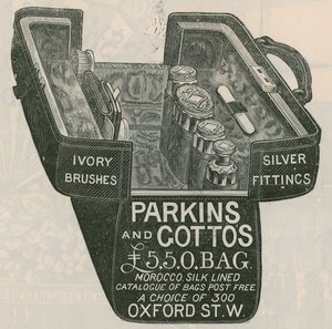 Publicité pour le sac Parkins et Cottos