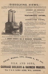Publicité pour les lanternes Phantasmagoria - English School