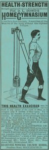 Publicité pour le gymnase à domicile du professeur D L Dowd - English School