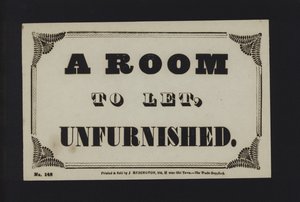 Annonce : Une chambre à louer non meublée (type)