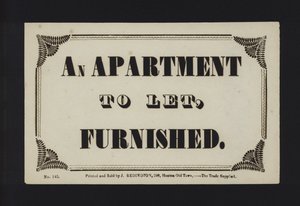 Annonce : Un appartement à louer, non meublé