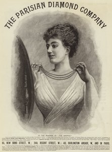 Publicité, La Compagnie Parisienne de Diamants (gravure)