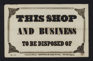 Annonce : Ce magasin et cette entreprise à céder (type) - English School