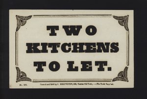 Annonce : Deux cuisines à louer