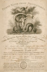 Publicité pour Ackermann, Stardy & Co., fabriques de produits imperméables brevetés