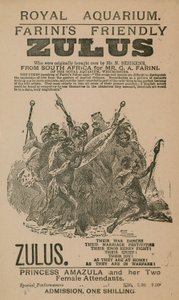 Publicité pour les Zoulous Amicaux de Farini - English School