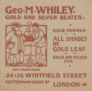 Publicité pour George M Whiley - English School