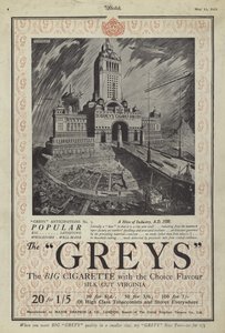 Publicité pour les cigarettes Greys
