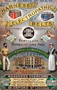 Publicité pour les ceintures électropathiques 