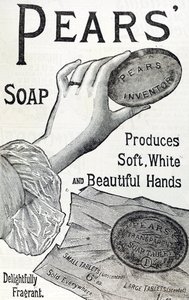 Publicité pour le savon Pears. 1887. Gravure
