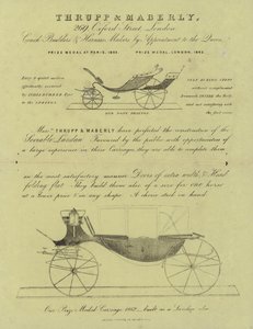 Publicité pour les carrossiers et fabricants de harnais Thrupp & Maberley